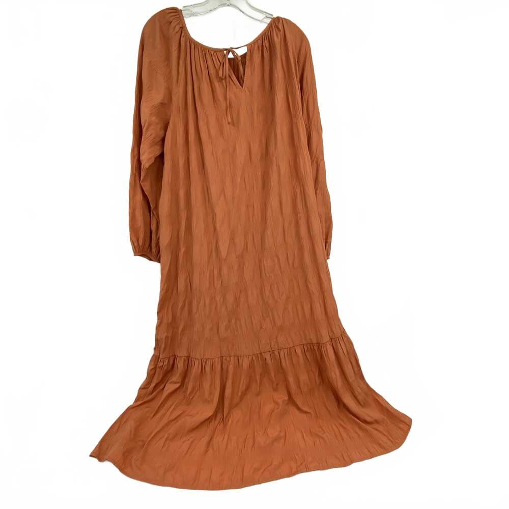 Elizabeth and James Orange Large Sleeve Maxi Dress | Size L